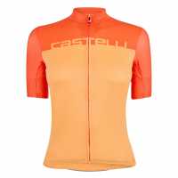 Castelli Velocissima Jersey Оранжево Облекло за колоездене