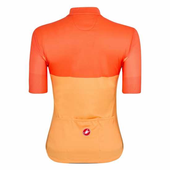 Castelli Velocissima Jersey Оранжево Облекло за колоездене