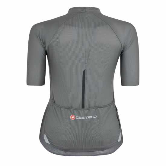 Castelli Endurance Short Sleeve Jersey Womens Гънметал Облекло за колоездене