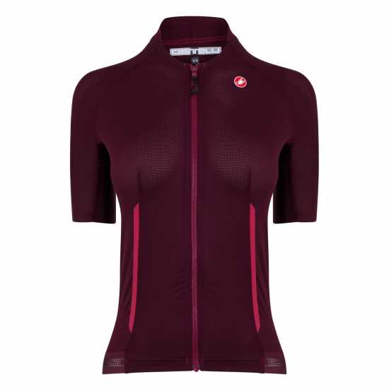 Castelli Endurance Short Sleeve Jersey Women's Бордо Облекло за колоездене