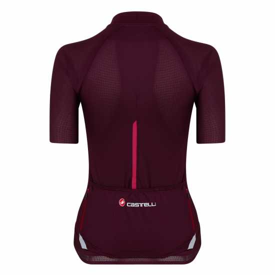 Castelli Endurance Short Sleeve Jersey Women's Бордо Облекло за колоездене