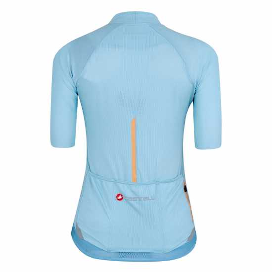 Castelli Endurance Short Sleeve Jersey Детско синьо Облекло за колоездене