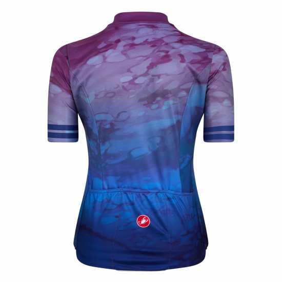 Castelli Marmo Short Sleeve Jersey Womens Аметист Облекло за колоездене