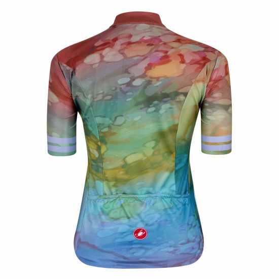 Castelli Marmo Short Sleeve Jersey Womens Фиолетова мъгла Облекло за колоездене