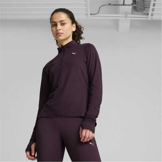 Puma Run Favorite Quarter Zip W Fleece Womens  