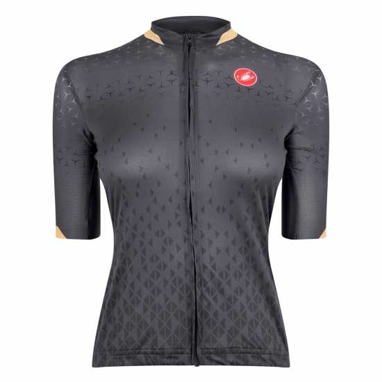 Castelli Pezzi Short Sleeve Jersey Women's Dark Grey Облекло за колоездене