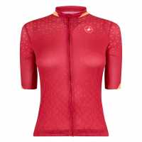 Castelli Pezzi Jersey Персийско червено Облекло за колоездене