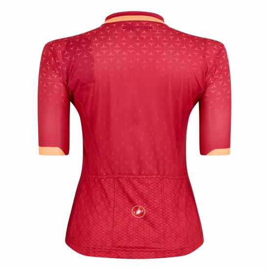 Castelli Pezzi Short Sleeve Jersey Women's Персийско червено Облекло за колоездене