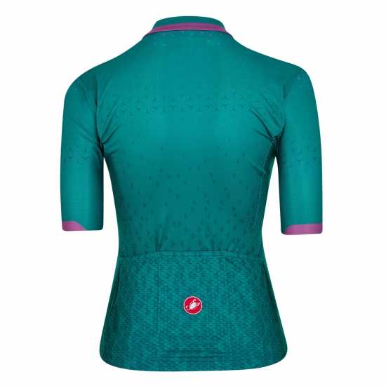 Castelli Pezzi Short Sleeve Jersey Women's Кетцал Зелено Облекло за колоездене