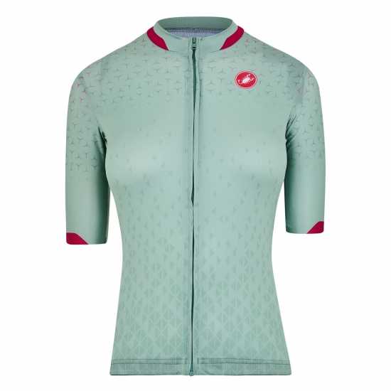 Castelli Pezzi Jersey Защитно зелено Облекло за колоездене