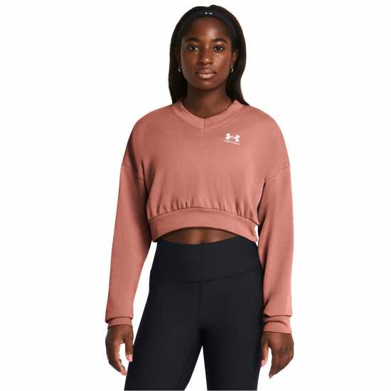 Under Armour Armour Ua Rival Terry Os Crop Crw Sweatshirt Womens  