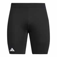 Adidas Къс Мъжки Клин Adizero Running Short Tights Mens Черно Атлетика