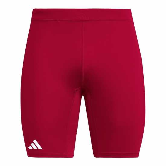 Adidas Къс Мъжки Клин Adizero Running Short Tights Mens Отбор Сила Червено Атлетика