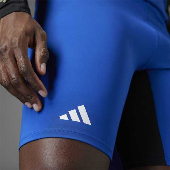 Adidas Къс Мъжки Клин Adizero Running Short Tights Mens Команда Царско Синьо Атлетика