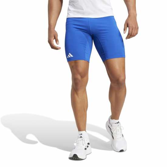 Adidas Къс Мъжки Клин Adizero Running Short Tights Mens Команда Царско Синьо Атлетика