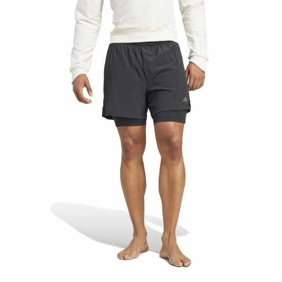 Adidas Мъжки Шорти Designed For Training Yoga 2-In-1 Shorts Mens  