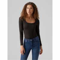 Vero Moda Vm Bianca Sqnk Top Ld32 Черно Vero Moda