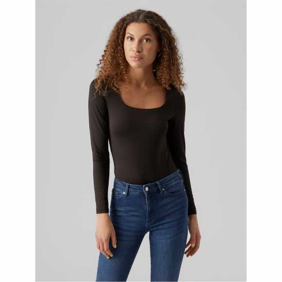 Vero Moda Vm Bianca Sqnk Top Ld32 Черно Vero Moda