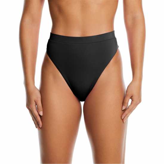 Nike High Waisted Bikini Bottom Womens Black/White Дамско облекло плюс размер