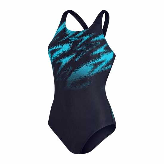 Speedo Hyperboom Placement Muscleback Swimsuit Womens  Дамски бански