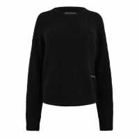 Jack Wills Wide Neck Jumper Ld44 Черно 