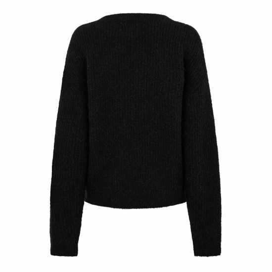 Jack Wills Wide Neck Jumper Ld44 Черно 