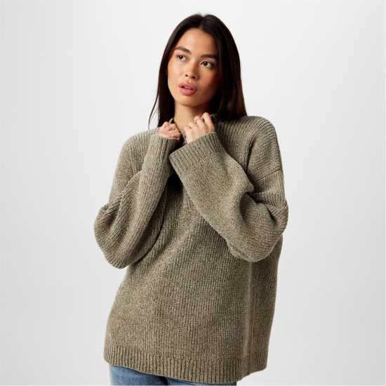 Jack Wills Chenille Jumper Светло кахи Дамски пуловери и жилетки