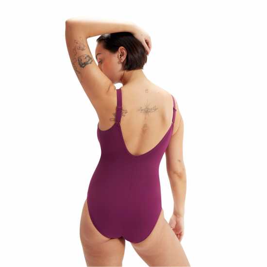 Speedo Aqanite Shape Womens Лилаво Дамски бански