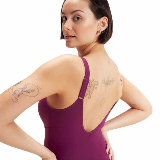 Speedo Aqanite Shape Womens Лилаво Дамски бански