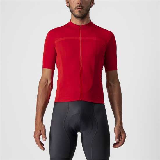 Castelli Classifica Short Sleeve Jersey Червено Мъжки ризи