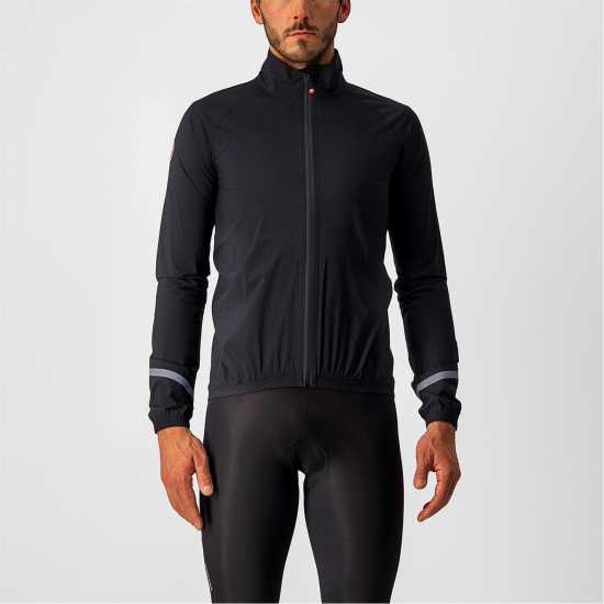 Castelli Emergency 2 Rain Jacket Светло черно Мъжки грейки