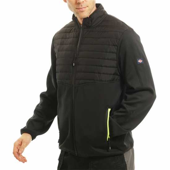 Lee Cooper Zip Wrk Jkt Sn00 Черно Мъжко облекло за едри хора