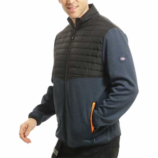 Lee Cooper Zip Wrk Jkt Sn00 Черно/Синьо Мъжко облекло за едри хора