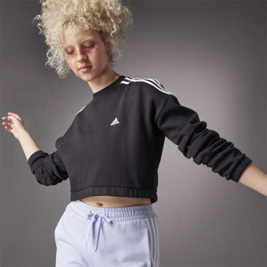 Adidas Hyperglam Crop Crew Sweatshirt Womens  Дамски суичъри и блузи с качулки