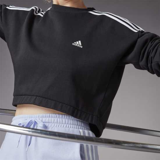 Adidas Hyperglam Crop Crew Sweatshirt Womens  Дамски суичъри и блузи с качулки