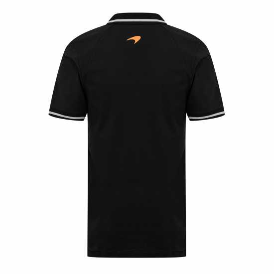 Мъжка Блуза С Яка Castore Mclaren Team Lifestyle Polo Top Mens Черно/Светло сиво Мъжко облекло за едри хора