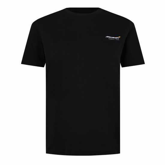 Castore Mclaren Monaco Short Sleeve T-Shirt Womens Черно Дамски тениски и фланелки