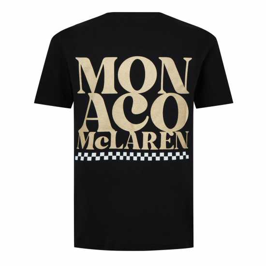 Castore Mclaren Monaco Short Sleeve T-Shirt Womens Черно Дамски тениски и фланелки