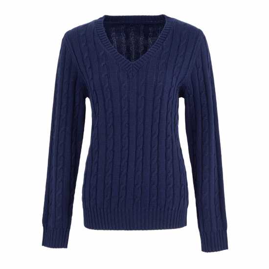 Soulcal V Neck Knit Ld44 Морска синьо 