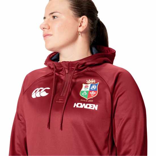 Canterbury British And Irish Lions 2024 Quarter Zip Hoodie Womens  British And Irish Lions