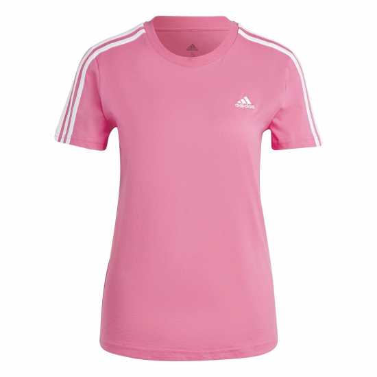 Adidas Loungewear Essentials Slim 3-Stripes T-Shirt Women Womens  Дамски тениски и фланелки