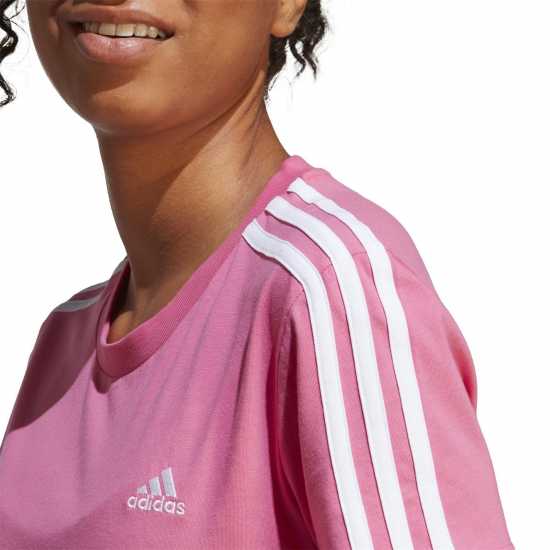 Adidas Loungewear Essentials Slim 3-Stripes T-Shirt Women Womens  Дамски тениски и фланелки