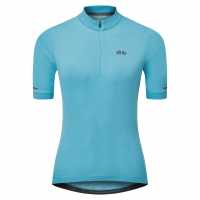 Dhb Women's quarter Zip Short Sleeve Jersey 2.0 Синьо Облекло за колоездене