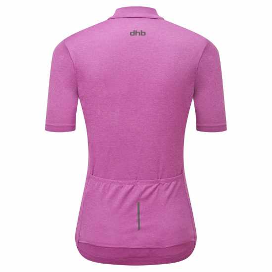 Dhb Women's quarter Zip Short Sleeve Jersey 2.0 Катлея Орхид Облекло за колоездене