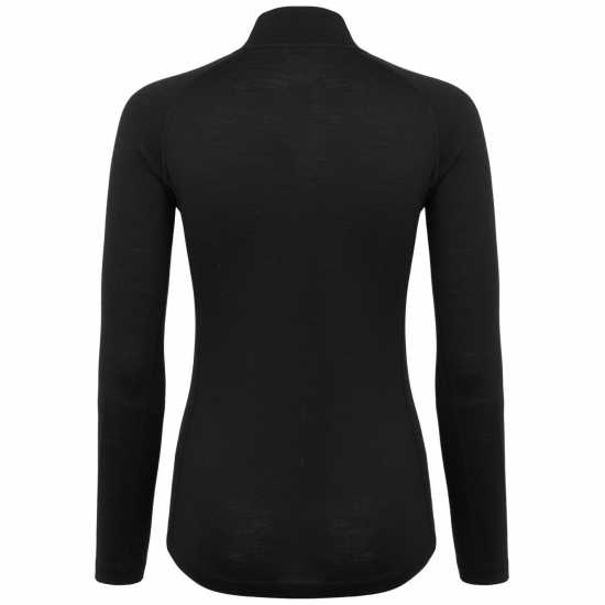 Dhb Women's Merino Long Sleeve Zip Neck Base Layer Тъмно сиво Облекло за колоездене