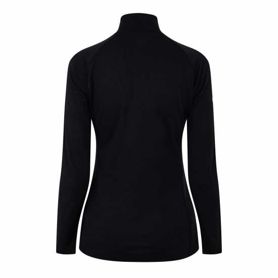 Dhb Women's Merino Long Sleeve Zip Neck Base Layer Тъмно сиво Облекло за колоездене