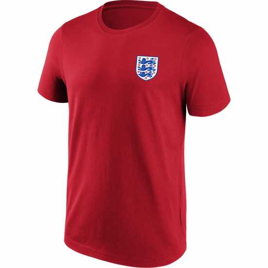 Fa Small England Crest T-Shirt Adults Игра Червено Мъжки ризи