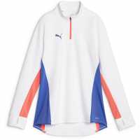 Puma Individualblaze Training Quarter Zip Top Fleece Womens Пума Бяло Дамски полар