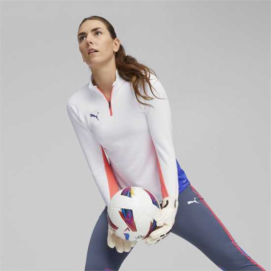 Puma Individualblaze Training Quarter Zip Top Fleece Womens Пума Бяло Дамски полар