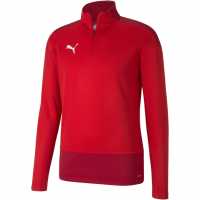 Puma Полар Мъже Teamgoal 23 Training Quarter Zip Top Fleece Mens Пум. Червен/Ки. Мъжки полар